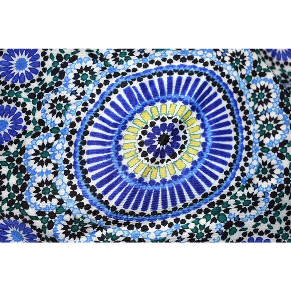 BANANA REPUBLIC $98‎ Mosaic Tile Linen Blend Pencil Skirt Size 10 - Picture 3 of 4